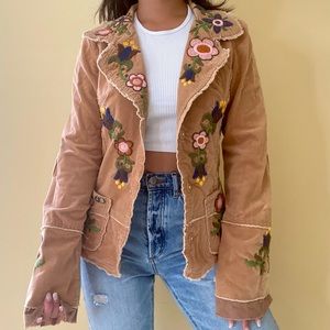 Johnny Was Joystick Floral Embroidered Jacket